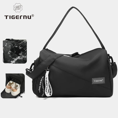 Bolsa deportiva para gimnasio con compartimento para zapatos