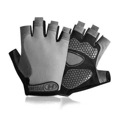 Guantes de gimnasio antideslizantes y transpirables, sin dedos, para culturismo, ejercicio, ciclismo, bicicleta