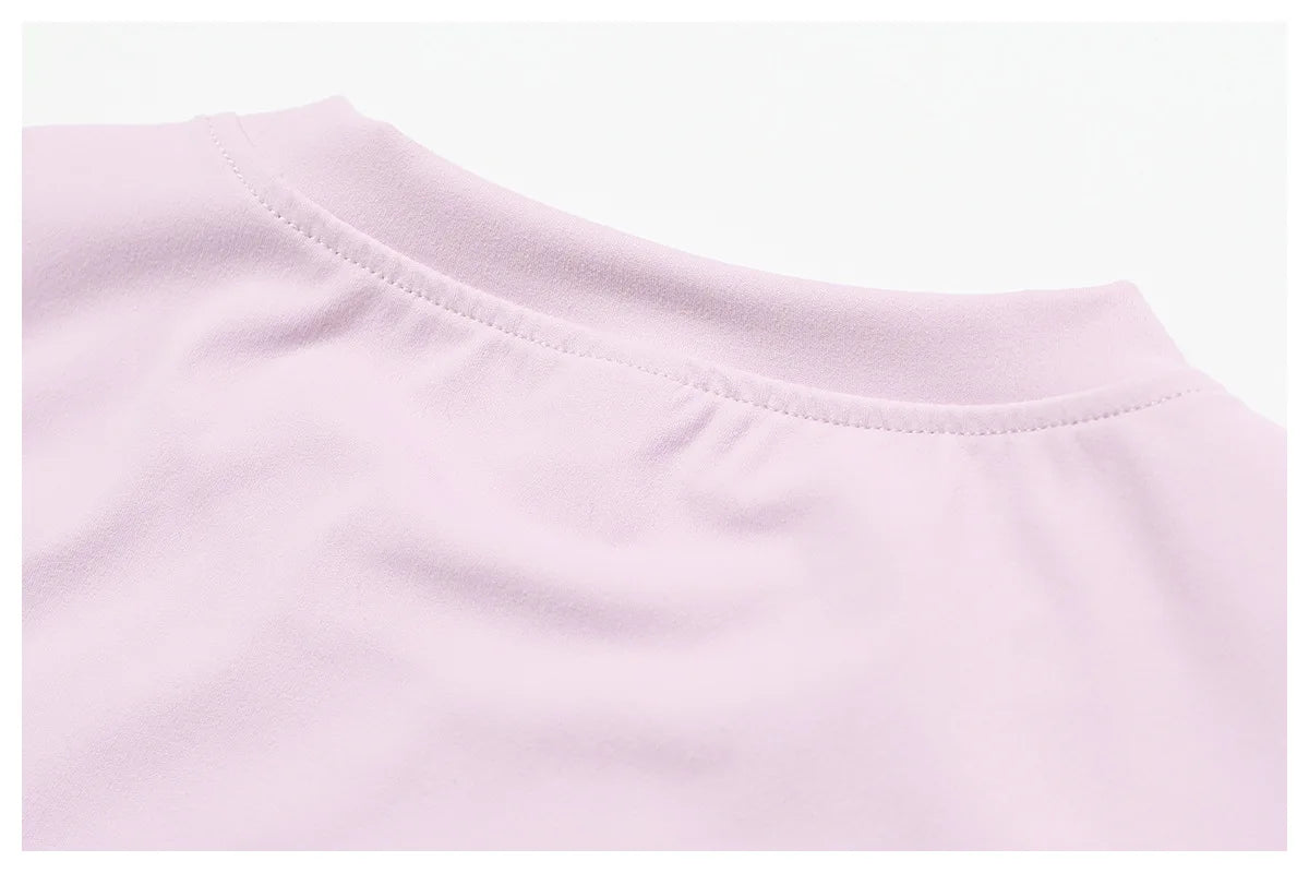 Camiseta deportiva HGC de verano, manga corta, cuello redondo, transpirable, elástica, para gimnasio, yoga, etc.