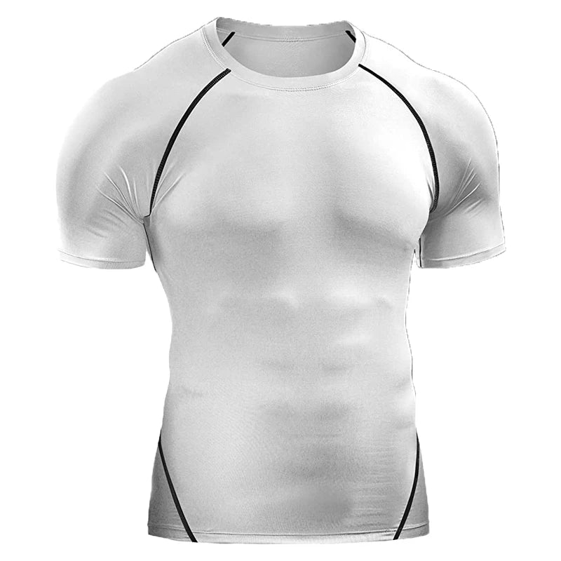 Camiseta de compresión, elástica de secado rápido 2025