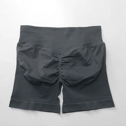 Shorts deportivos NCLAGEN de tiro bajo sin costuras, para gimnasio, correr, levanta glúteos