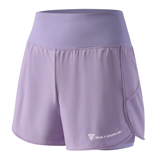 Shorts para correr de cintura alta, ligeros y con doble bolsillo