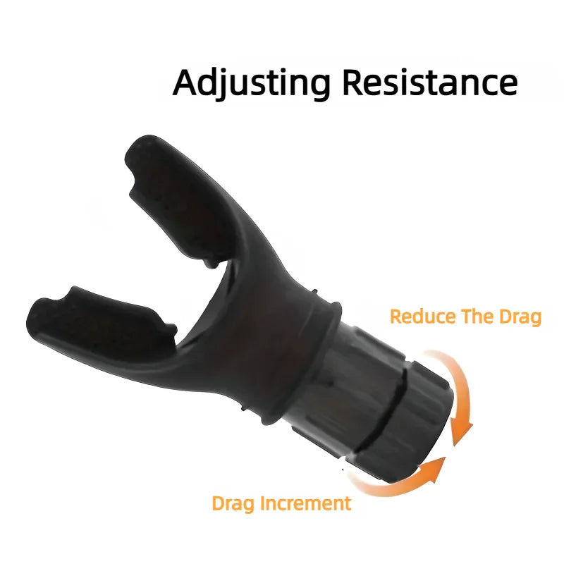 Ejercitador de respiración portátil, dispositivo de fitness para entrenamiento de resistencia con resistencias ajustables.