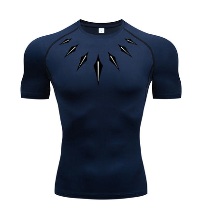 Camiseta de compresión de anime para hombre, para fitness y deporte