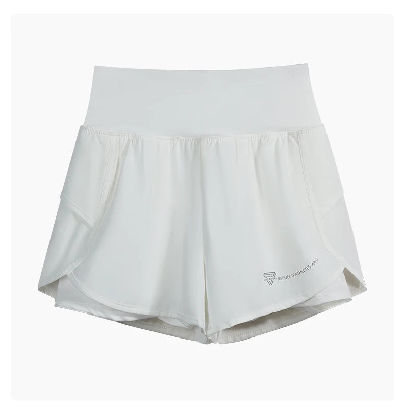 Shorts para correr de cintura alta, ligeros y con doble bolsillo