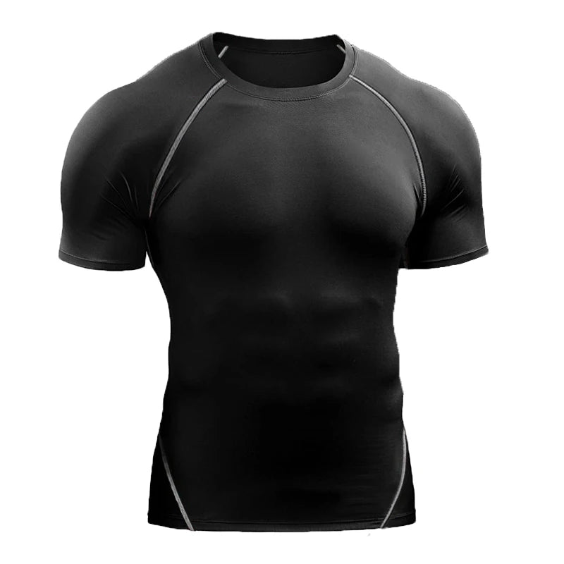 Camiseta de compresión, elástica de secado rápido 2025