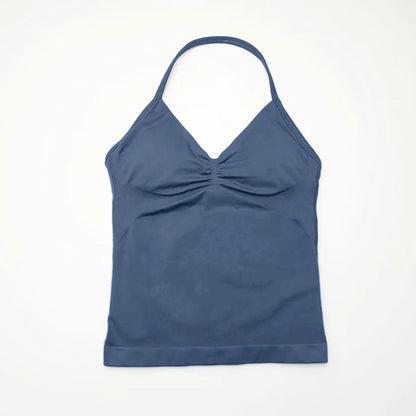 Top deportivo de tirantes largos NCLAGEN para gimnasio, correr, entrenamiento