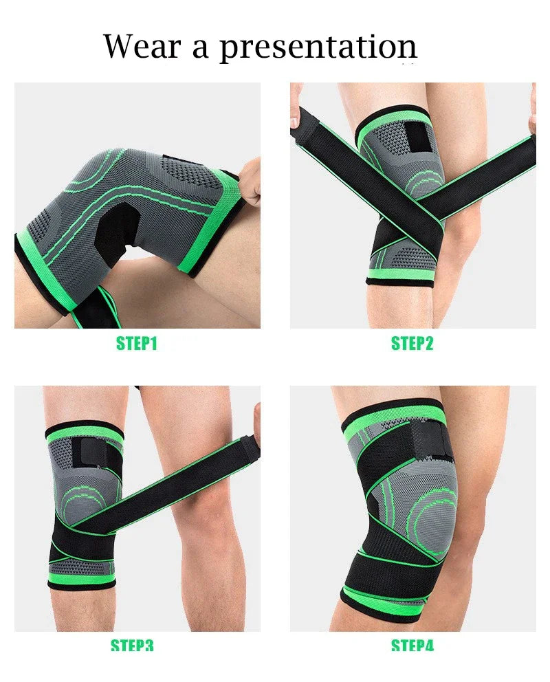 Rodillera deportiva ajustable para fútbol, baloncesto, correr y deportes
