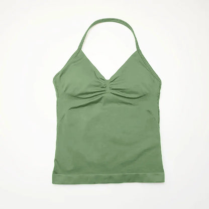 Top deportivo de tirantes largos NCLAGEN para gimnasio, correr, entrenamiento