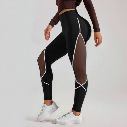 Leggings deportivos de cintura alta con cintura elástica